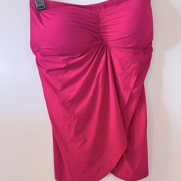 Coco Contours Clarity Bandeau Bra Sized Tankini Top Keepsake DEEP FUSCHIA,10/34D - Picture 14 of 15